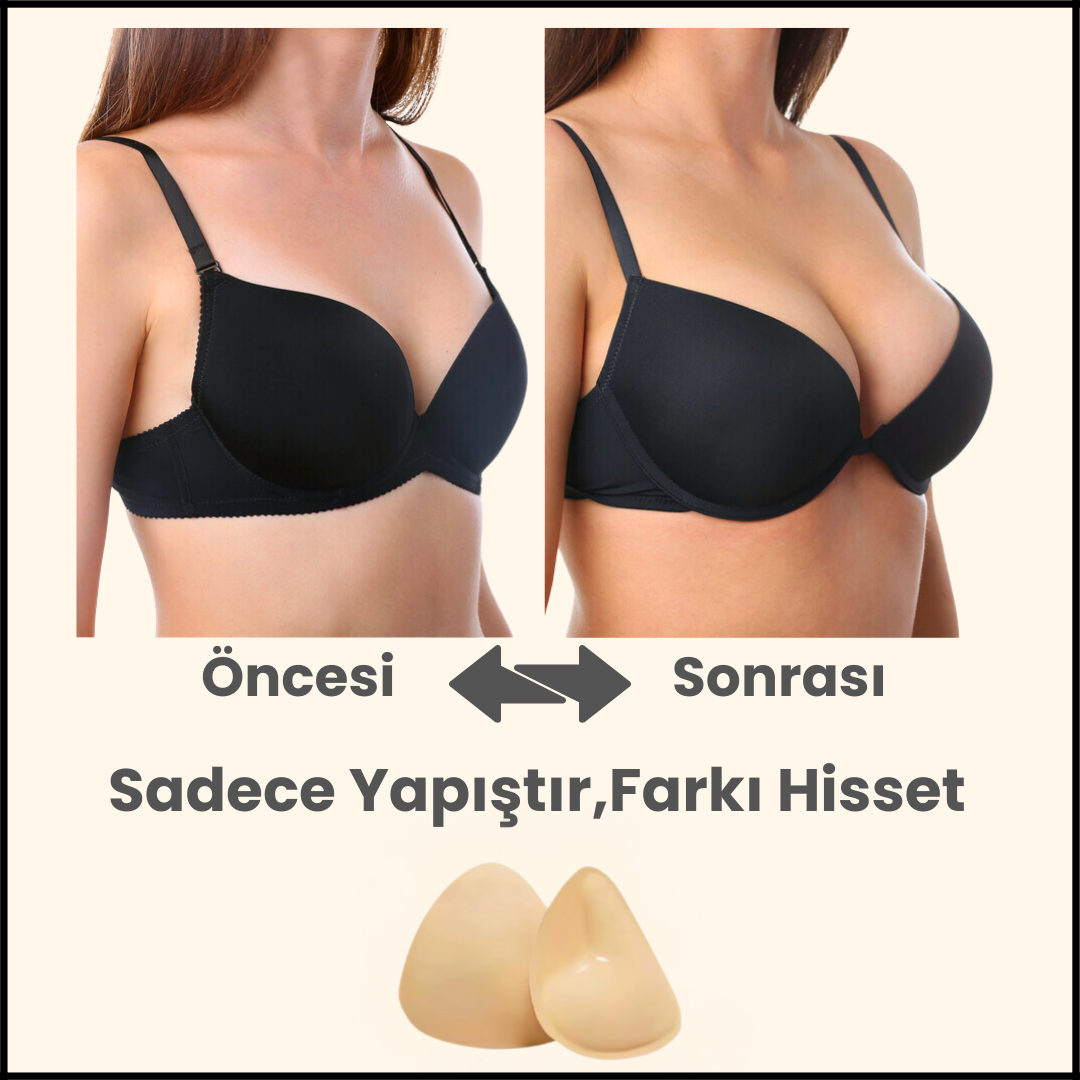 Çift Tarafı Yapışkanlı Dolgunlaştırıcı Göğüs Pedi